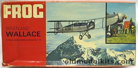 Frog 1/72 Westland Wallace - Red Series Issue, F167 plastic model kit